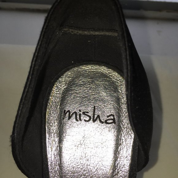 Misha Black High Heels with Rhinestone - Picture 7 of 8